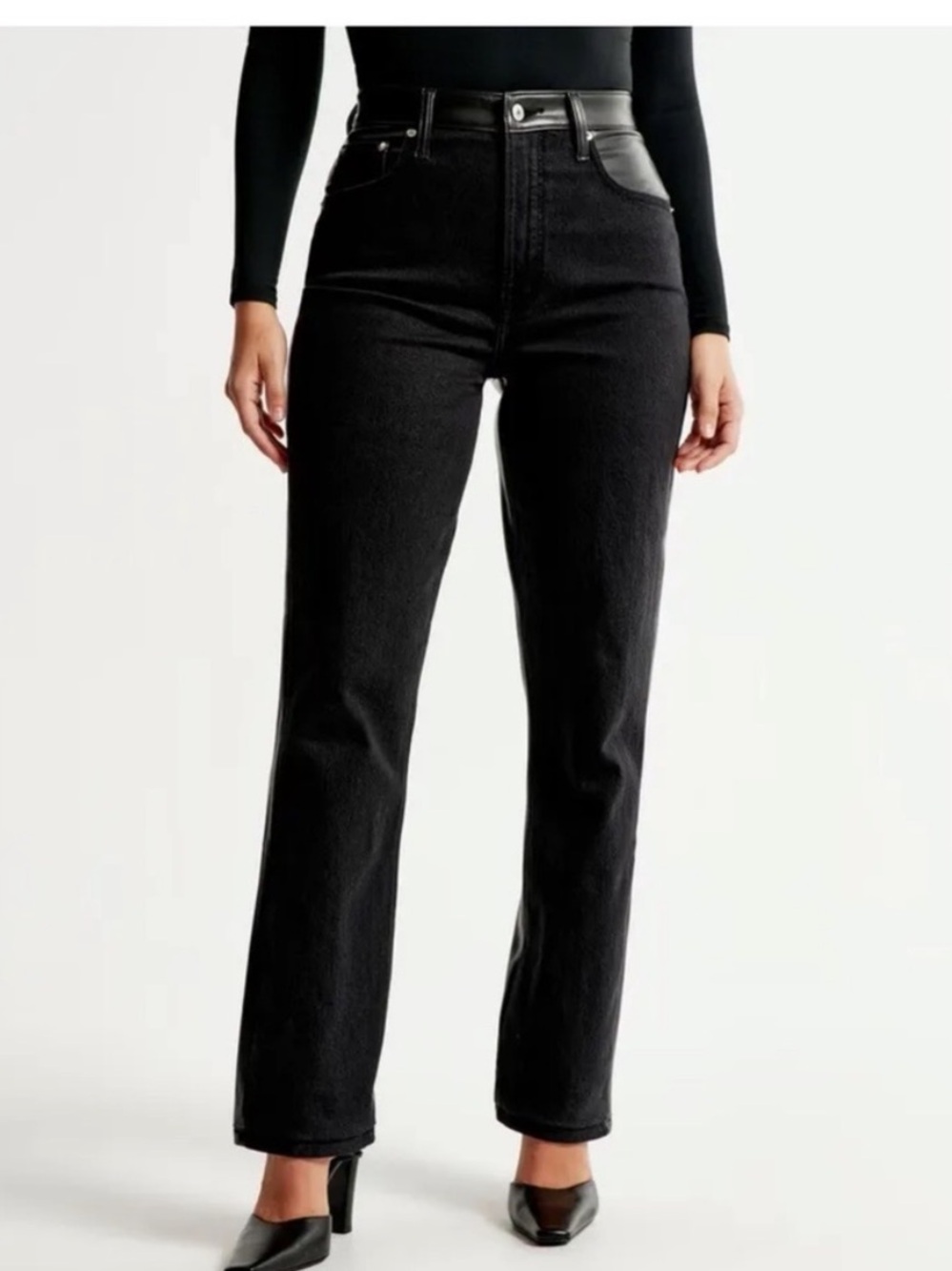 NWT A&F The Ankle Straight Ultra High Rise Jeans